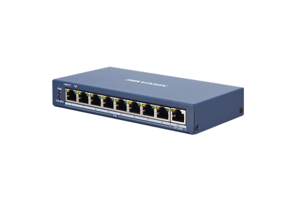Hikvision DS-3E0510P-E/M 8-Port Ethernet Switch with 1 Uplink Port and PoE