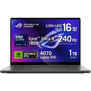 ASUS ROG Zephyrus G16 (2024) – Intel® Core™ Ultra 9 185H / RTX 4070 8GB / 16GB LPDDR5X / 1TB PCIe Gen4 SSD / 16" OLED 240Hz