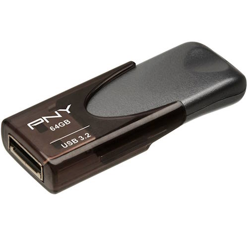 PNY Attache 4 USB 2.0 Flash Drive – 64GB