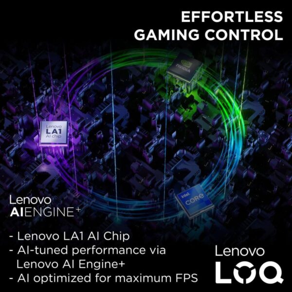 Lenovo LOQ 15IRX9 – Intel® Core™ i5-13450HX, 16GB RAM, 512GB SSD, NVIDIA® GeForce RTX™ 4050 6GB, 15.6" IPS Gaming Laptop