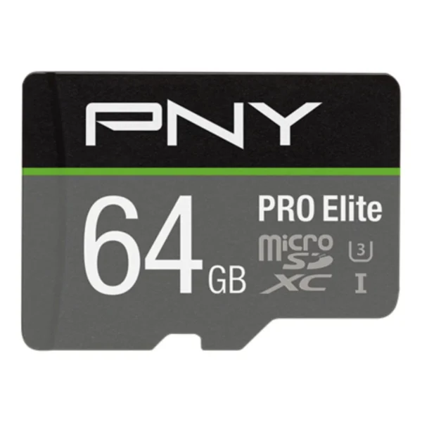 PNY PRO Elite microSD Card – 64GB