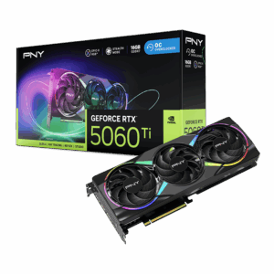 PNY GeForce RTX™ 5060 Ti 16GB Overclocked Dual Fan DLSS 4 Graphics Card