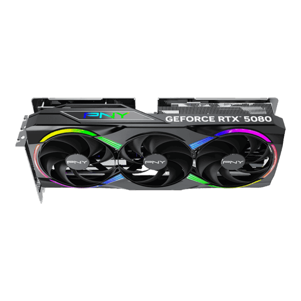 PNY GeForce RTX™ 5080 16GB Overclocked Triple Fan DLSS 4 Graphics Card