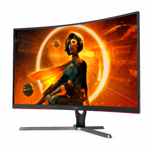 AOC 32″ QHD 180 Hz Curved Gaming Monitor)